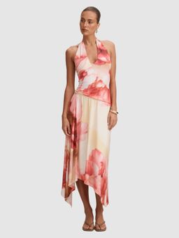 Forever New - Multi-Color Printed Halter Neck Dress