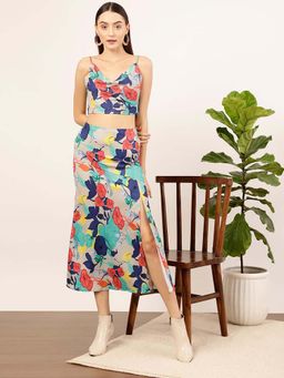 STREET 9 - Multi-Color Floral Shoulder Straps Co-Ord Sets