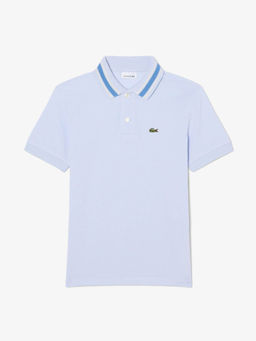 Lacoste - Blue Cotton Half Sleeves Polo T-Shirt