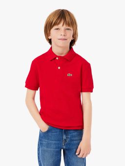 Lacoste - Red Cotton Half Sleeves Polo T-Shirt