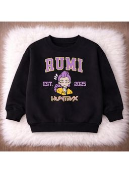 Googo Gaaga - Black Cotton Full Sleeves Sweatshirt