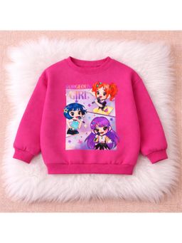 Googo Gaaga - Pink Cotton Full Sleeves Sweatshirt