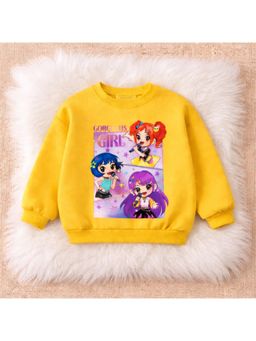 Googo Gaaga - Yellow Cotton Full Sleeves Sweatshirt