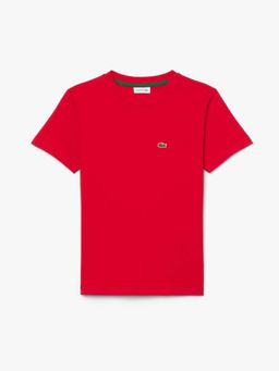 Lacoste - Red Cotton Half Sleeves T-Shirt