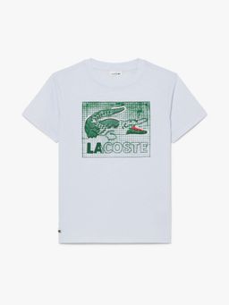 Lacoste - Blue Cotton Half Sleeves T-Shirt
