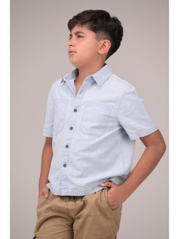 Urban buds - Blue Cotton Half Sleeves Shirt