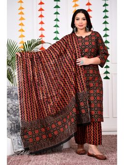 Swasti - Multi-Colour Women Plus Size Kurta with Pant and Dupatta