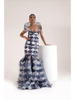 Ritivesh - Blue Elora Gown