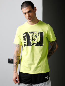 Puma - Timeout Ss 3 Men Yellow T-shirt