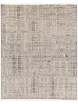 Neu Looms - Neu Loom Hand-Knotted Modern Rug for Living Room, Bedroom| 8'x10' l Beige