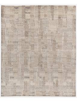 Neu Looms - Neu Loom Hand-Knotted Modern Rug for Living Room, Bedroom| 8'x10' l Beige