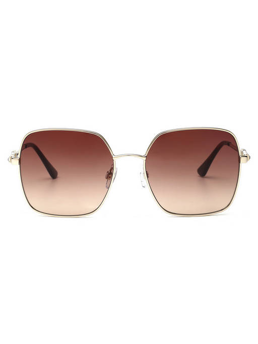 Buy Bebe Gradient Brown Lens Square Sunglass Lt Gold Frame  display picture 2