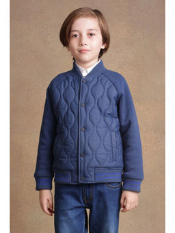One Friday - Boys Navy Blue Quilted Jacket
