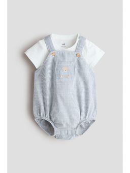 H&M - Boys Blue 2-Piece Cotton Set