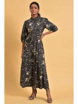 W - Black Floral Dress