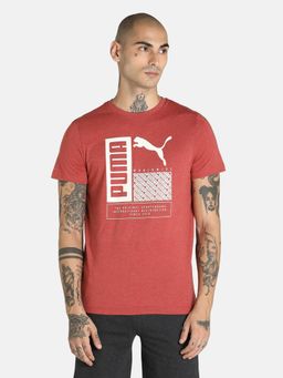 Puma - Graphic Logo Mens Red T-shirt