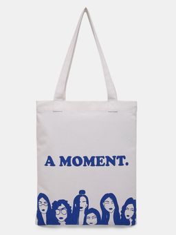 VERO MODA - Women Graphic Blue Tote Bag