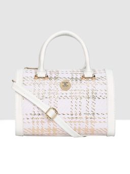 ESBEDA - White Gold Color Textured Glitter Shine Handbag For Women