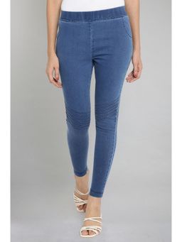 Elleven - Blue Pintucks Jegging