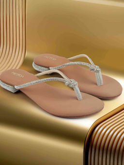 Metro - Womens Peach Open Casual Sandals Heels