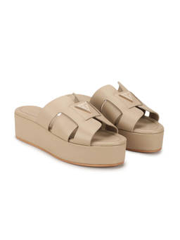 Guess - Women Nude Solid Slip-on Wedges Heels