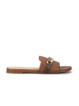 Guess - Women Brown Solid Slip-on Flats