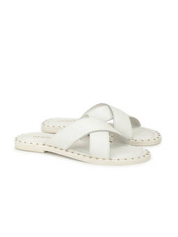 Guess - Women White Solid Slip-on Flats