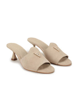 Guess - Women Nude Solid Kitten Sandals Heels