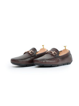 Vantier - Glen Horsebit Coffee Loafers Slip-On