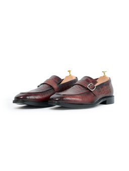 Vantier - Azure Brown Croc Loafers Monk Slip-On