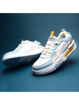 JQR - SIGNATURE White And Blue Men Sneakers