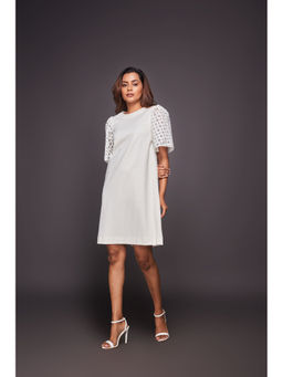 Deepika Arora - Shift Dress - White