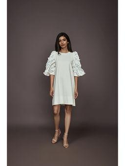 Deepika Arora - Shift Dress - White