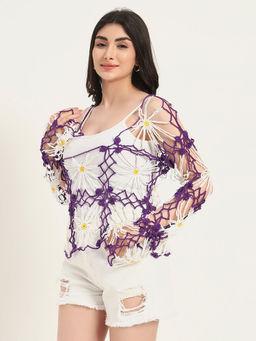 SUGERCANDY - Ibiza Handmade Purple Top