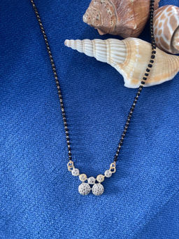Digital Dress Room - Fancy Style Pendant Diamond Mangalsutra