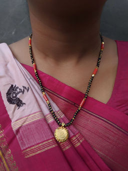 Digital Dress Room - Short Mangalsutra Laxmi Coin Pendant