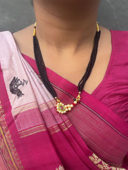 Digital Dress Room - Maharashtrian Multi-Color Nath Pendant Mangalsutra