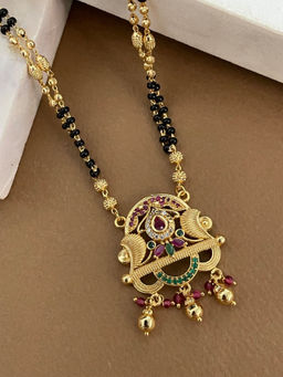 Digital Dress Room - Ad Mangalsutra Multi Stone Fancy Pendant
