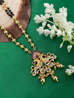 Digital Dress Room - Ad Mangalsutra Peacock Design Pendant