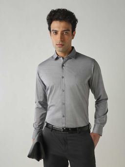 Reid & Taylor - Grey Menswear Topwear Shirt
