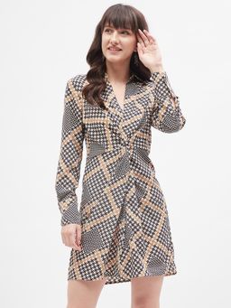 Kibo - Multi-Color Polyester Dress For Women