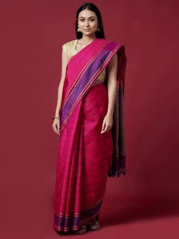 Fabindia - Silk Kanjeevaram Checks Sari