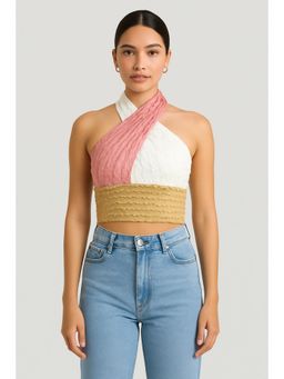 Cider - Color Patchy Halter Tank Top