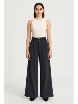 Cider - Belted Pleated Wide Leg Trousers
