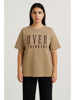 Cider - Over Thinking Oversized Graphic Tee Curve & Plus
