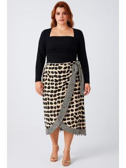 Cider - Square Neck Ruched Long Sleeve Top Curve & Plus