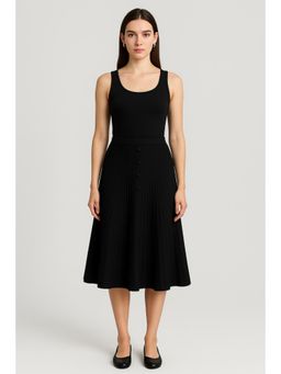 Cider - Knit Mid Waist Button Maxi Skirt Curve & Plus