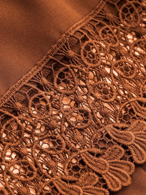 Buy Cider Lace Trim Tiered Cami Maxi Dress (S) Online