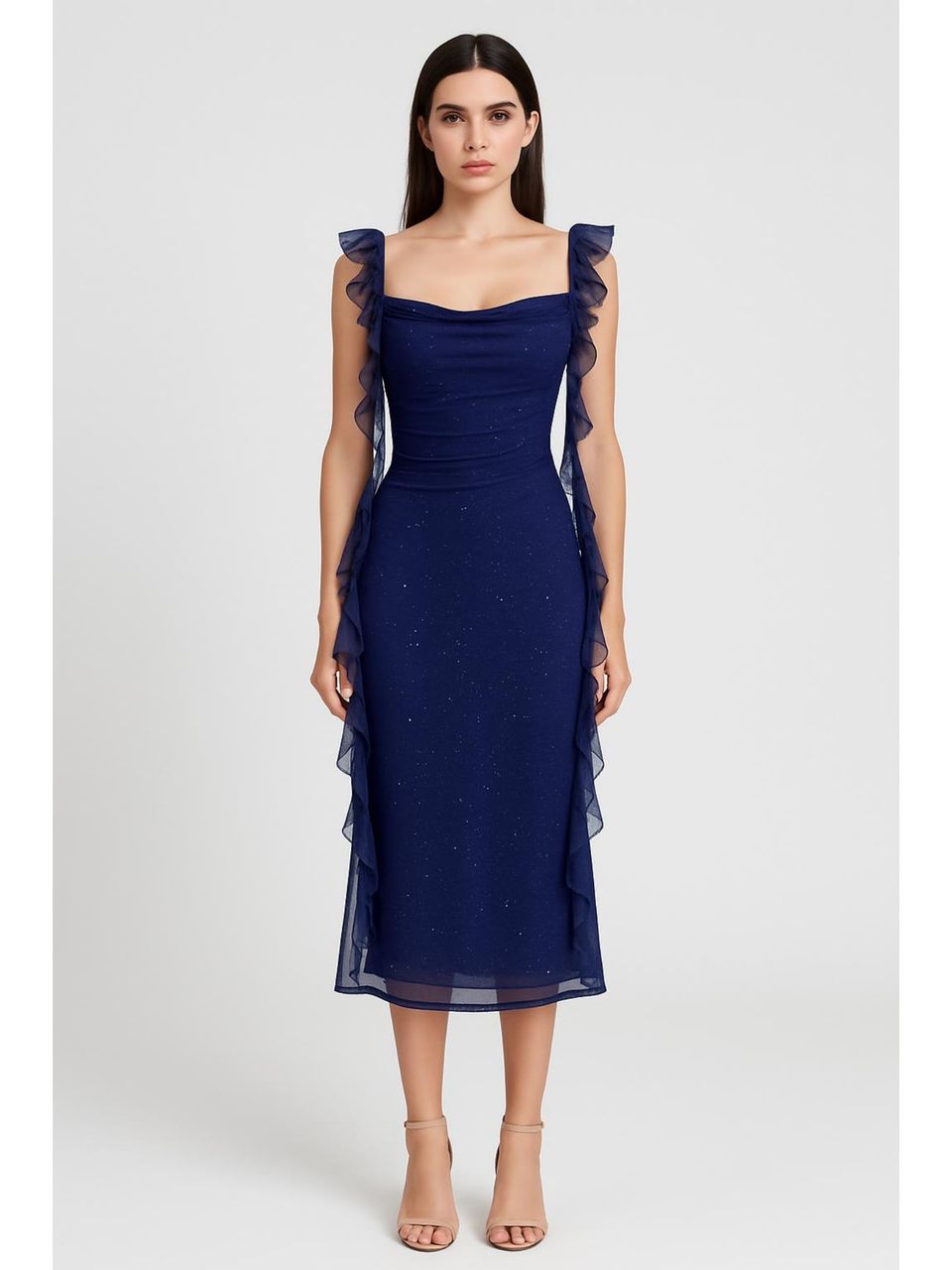chinese dress ladies Amazon.com: CIDER Summer Maxi Dress Wedding Guest Cowl Neck Glitter Ruffle  Hem Bodycon Party Slim Formal Sleeveless Dress Blue : Clothing, Shoes &  Jewelry main image 0