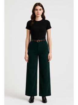 Cider - Corduroy Middle Waist Pocket Straight Leg Trouser with Belt Curve & Plus (Set of 2)